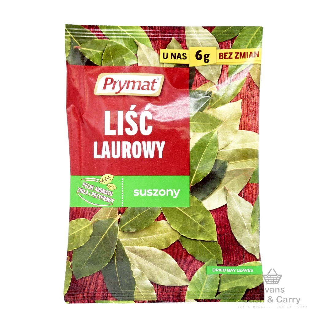 (BBE 02/27) Prymat Liść Laurowy Suszony - Whole Dried Bay Leaves (6g)