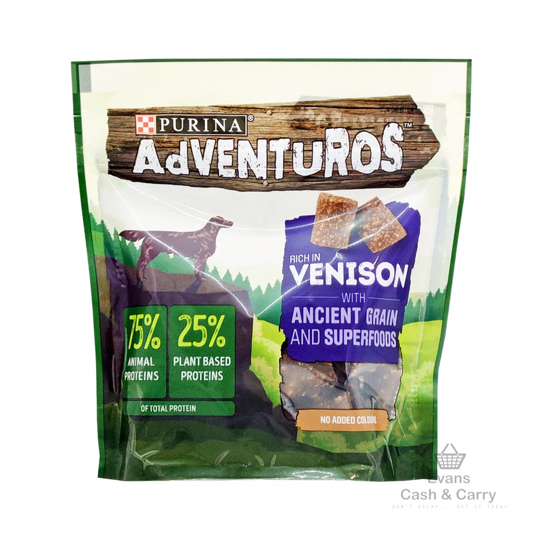 (BBE 12/23) Adventuros Rich in Venison Dog Treats (120g) (£1.50 each / 2 for £2.50)