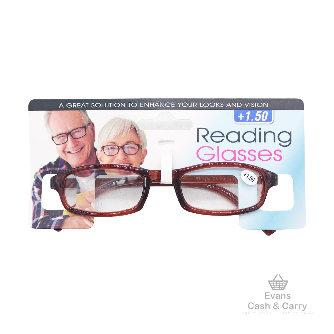 1.50 Brown Reading Glasses