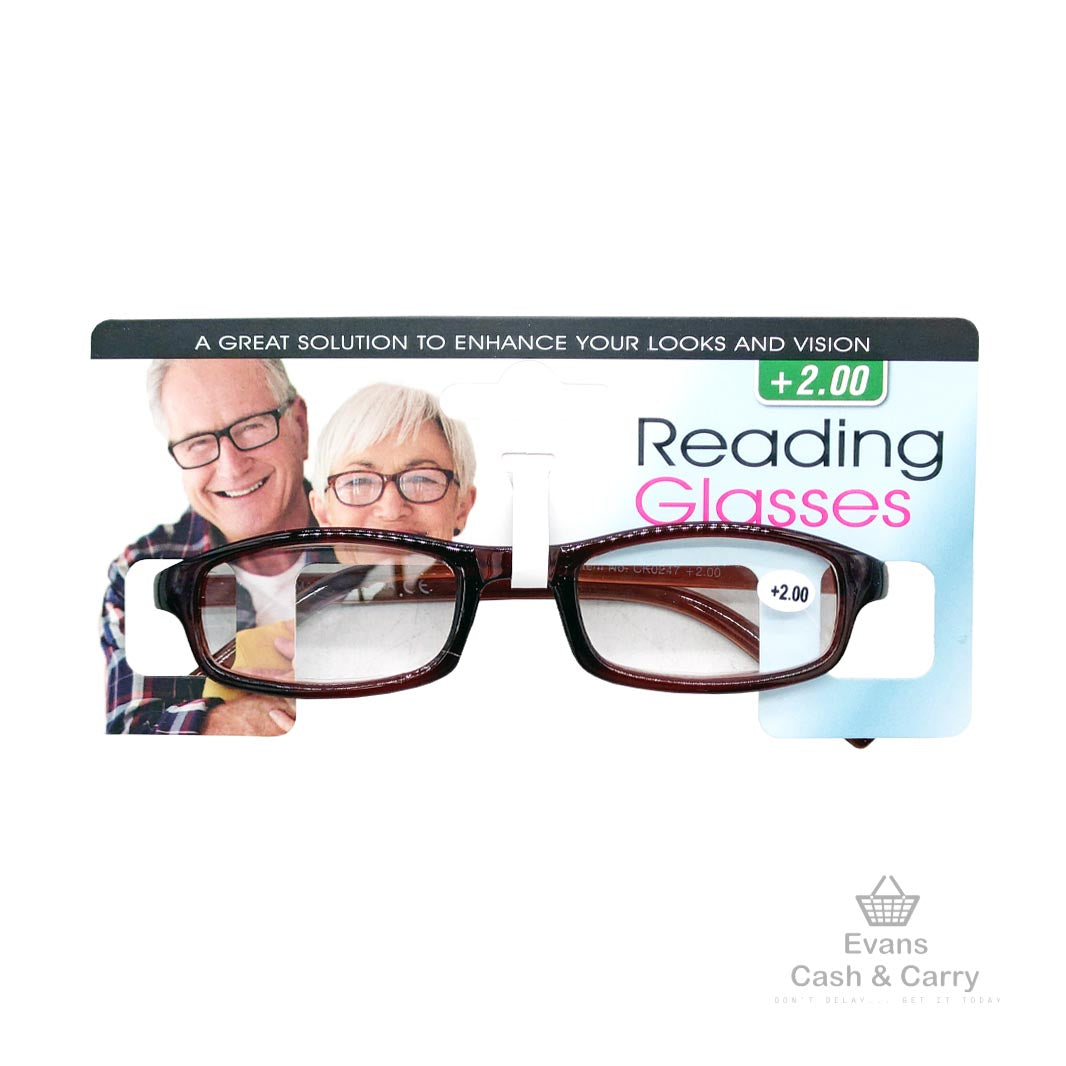 2.00 Brown Reading Glasses