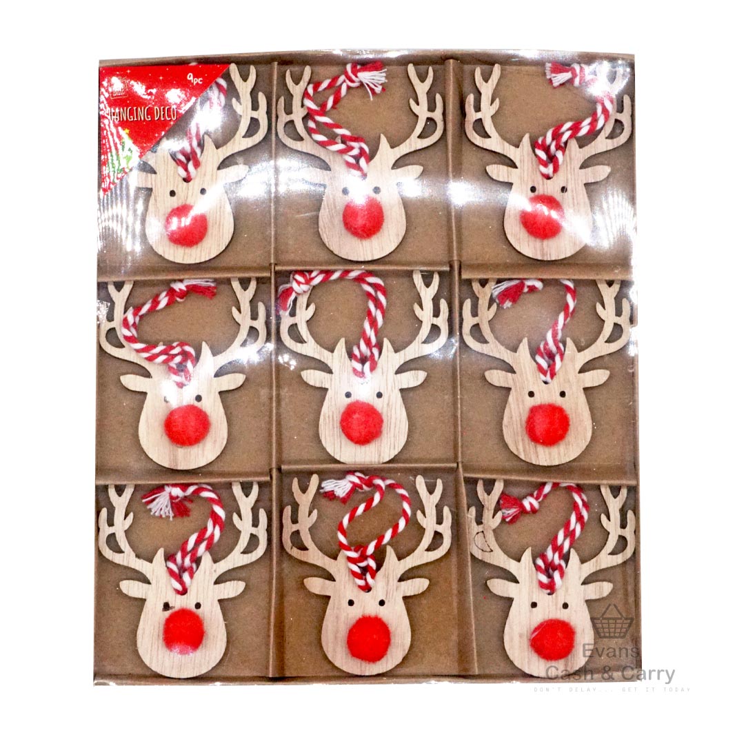 Hanging Reindeer Deco (9 pieces)