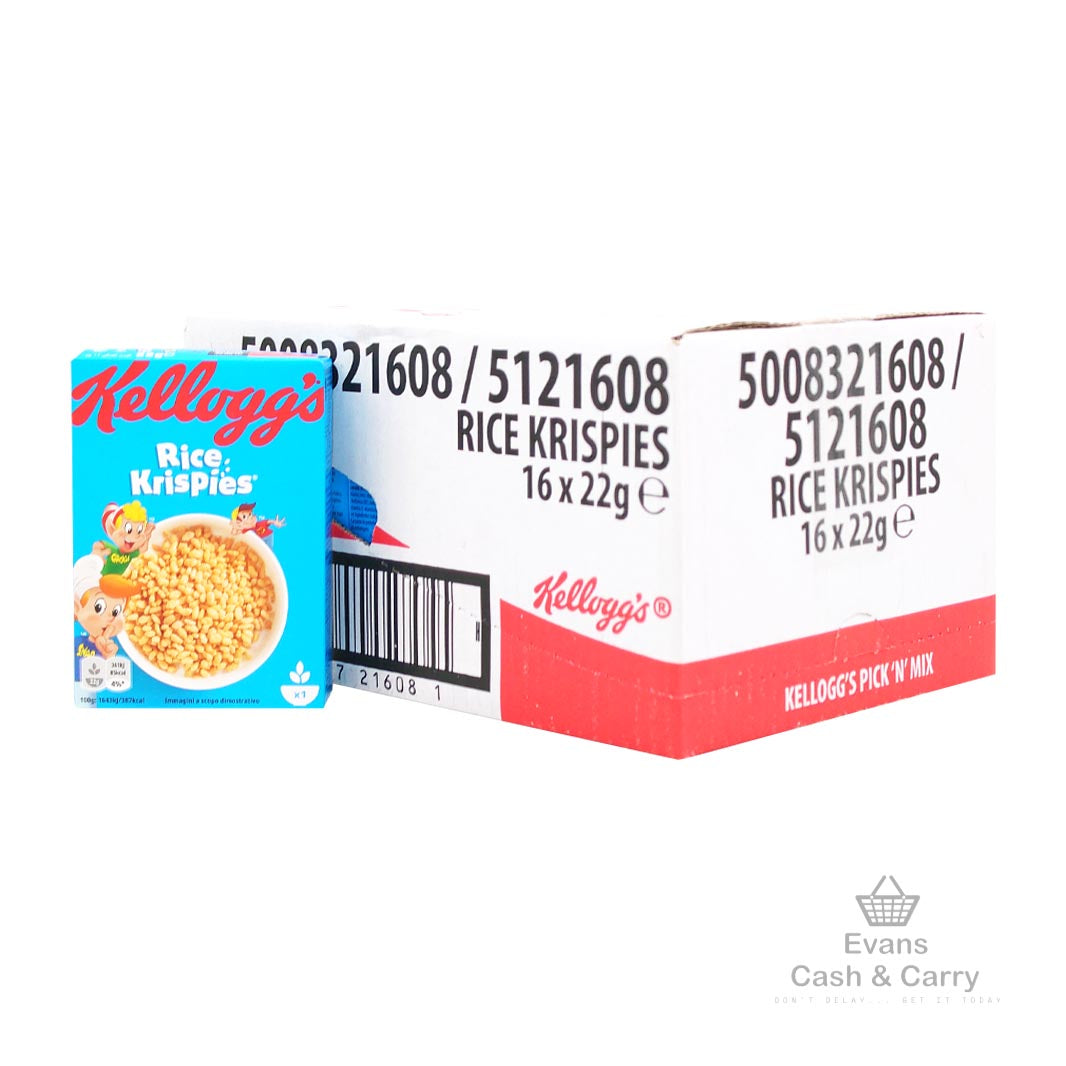 (BBE 01/02/24) Kellogg's Rice Krispies CASE (16x22g) (1 case for £3.90 or 2 cases for £7.50)