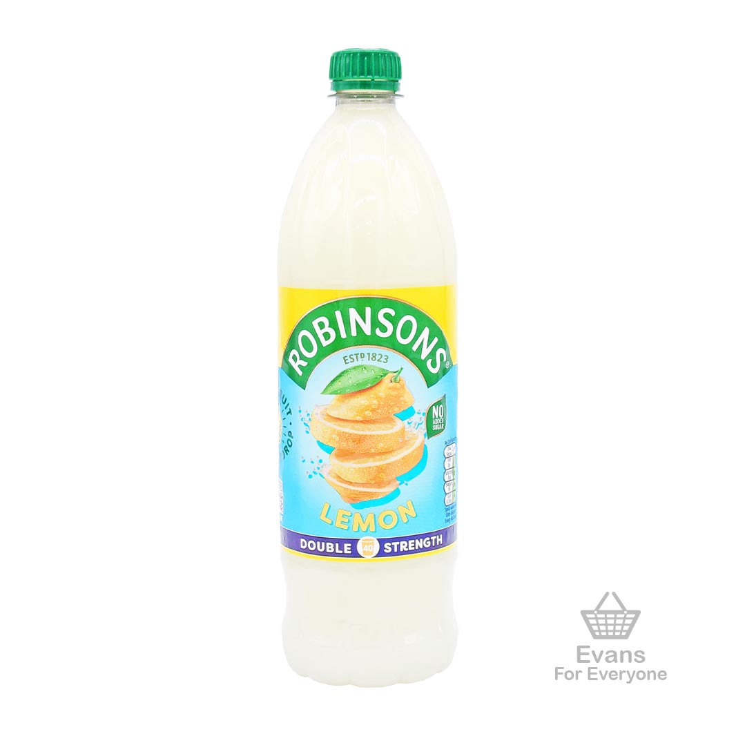 (BBE 04/25) Robinsons Double Strength - Lemon (1L) (£1.20 each or 2 for £2)