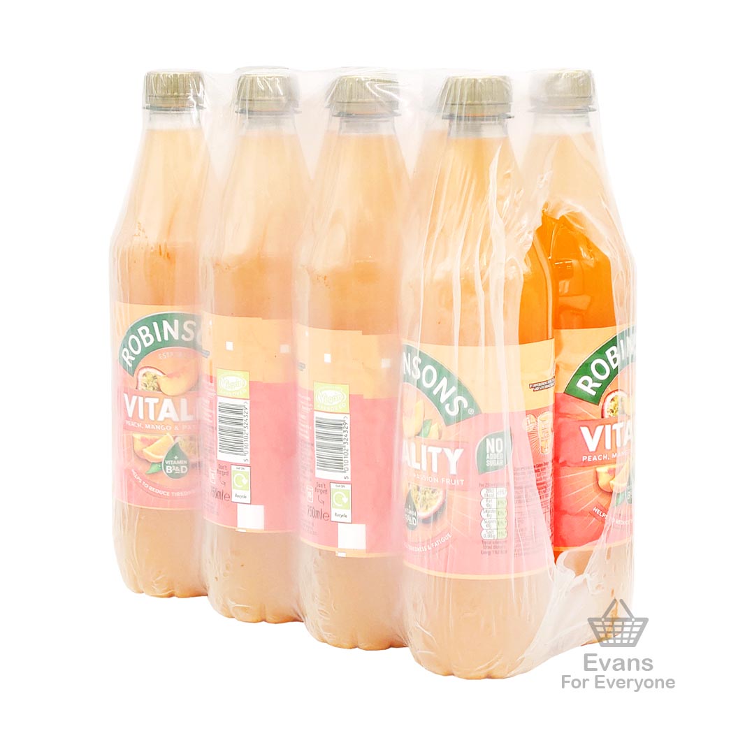 (BBE 09/24) CASE of Robinsons Vitality - Peach, Mango & Passionfruit (8x750ml)