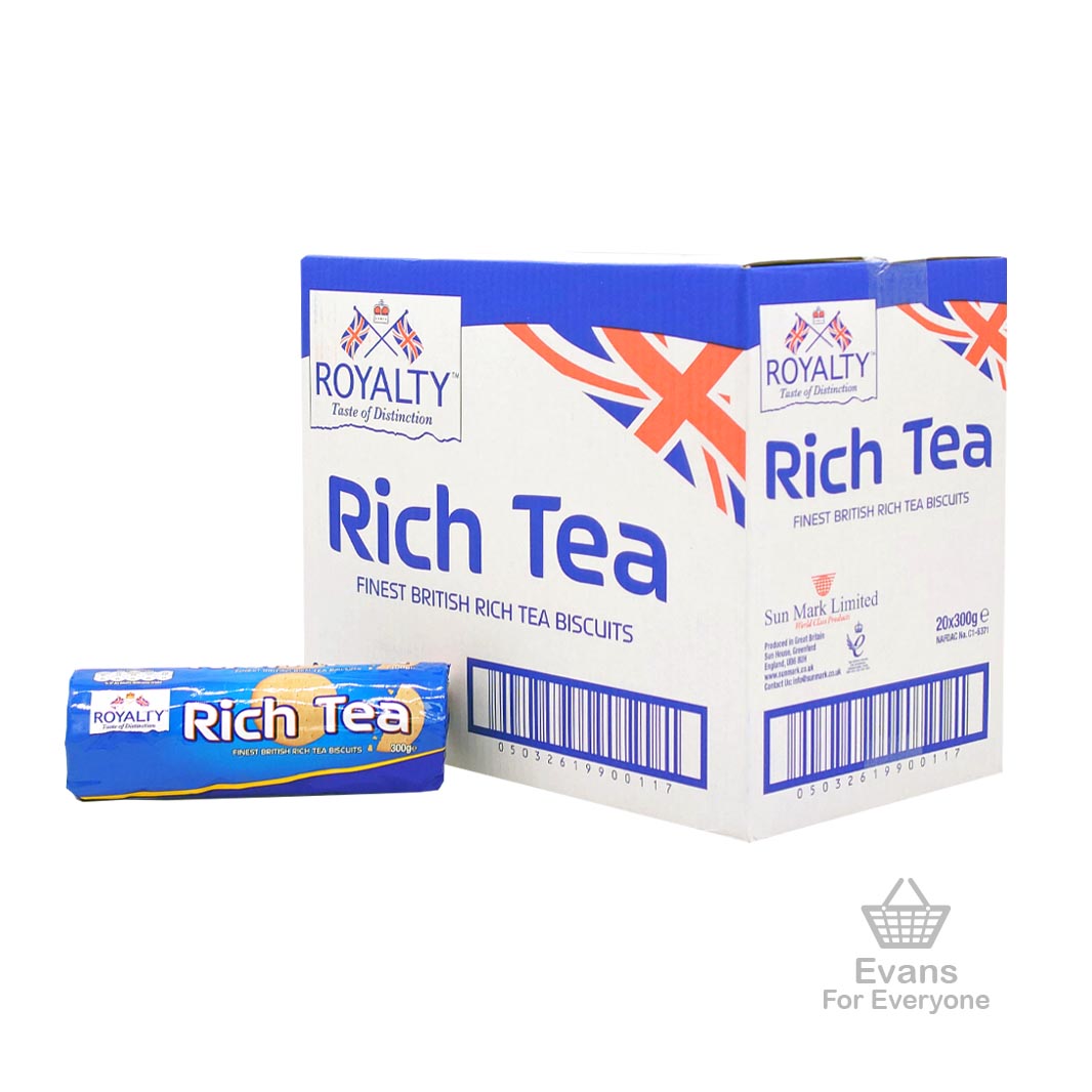 (BBE 30/04/25) CASE OF Royalty Rich Tea Biscuits (20x300g)