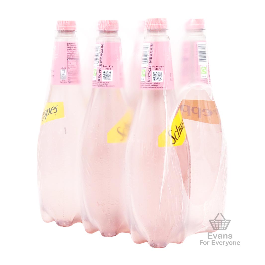 (BBE 30/09/24) CASE of Schweppes Pink Soda (6x1L)