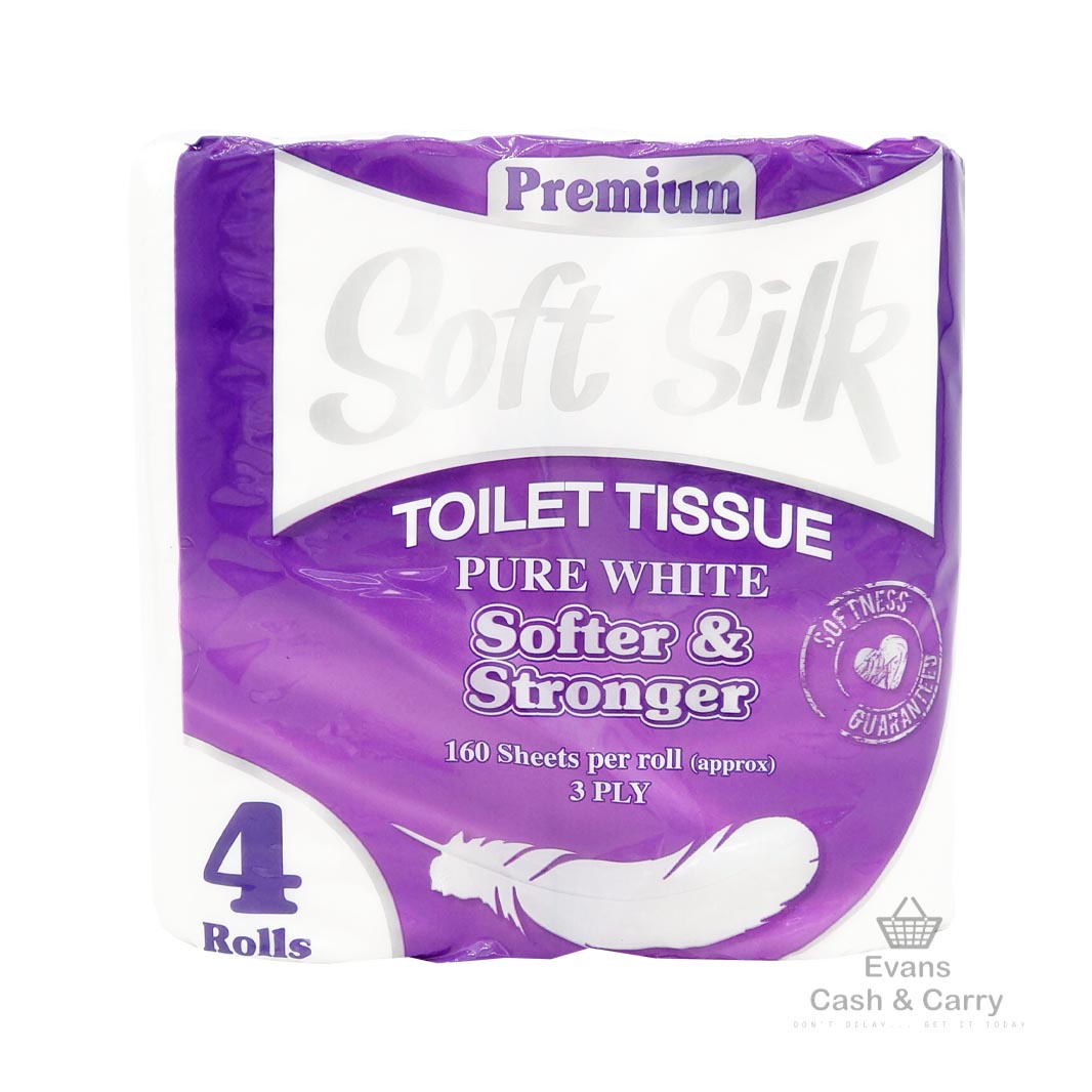 Soft Silk Toilet Roll (4pk)