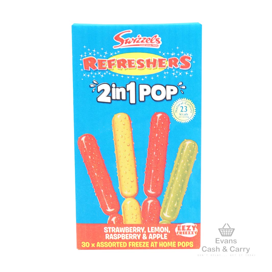 (BBE 14/02/24) Swizzels Refreshers 2in1 Ice Pops (30pk)