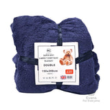 Supersoft Cuddly Teddybear Blanket - Assorted Colours