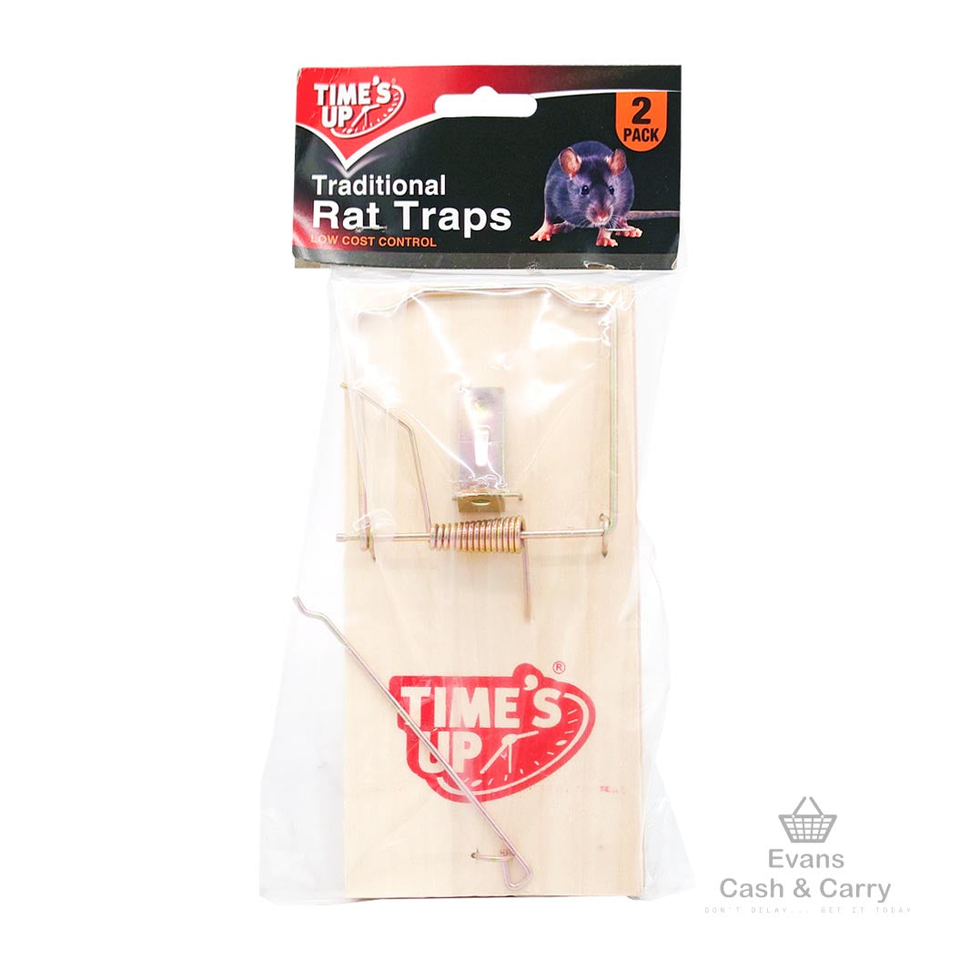 Time's Up Traditional Rat Traps (2 Pack)