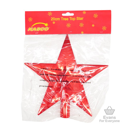 20cm Tree Top Star (Assorted)