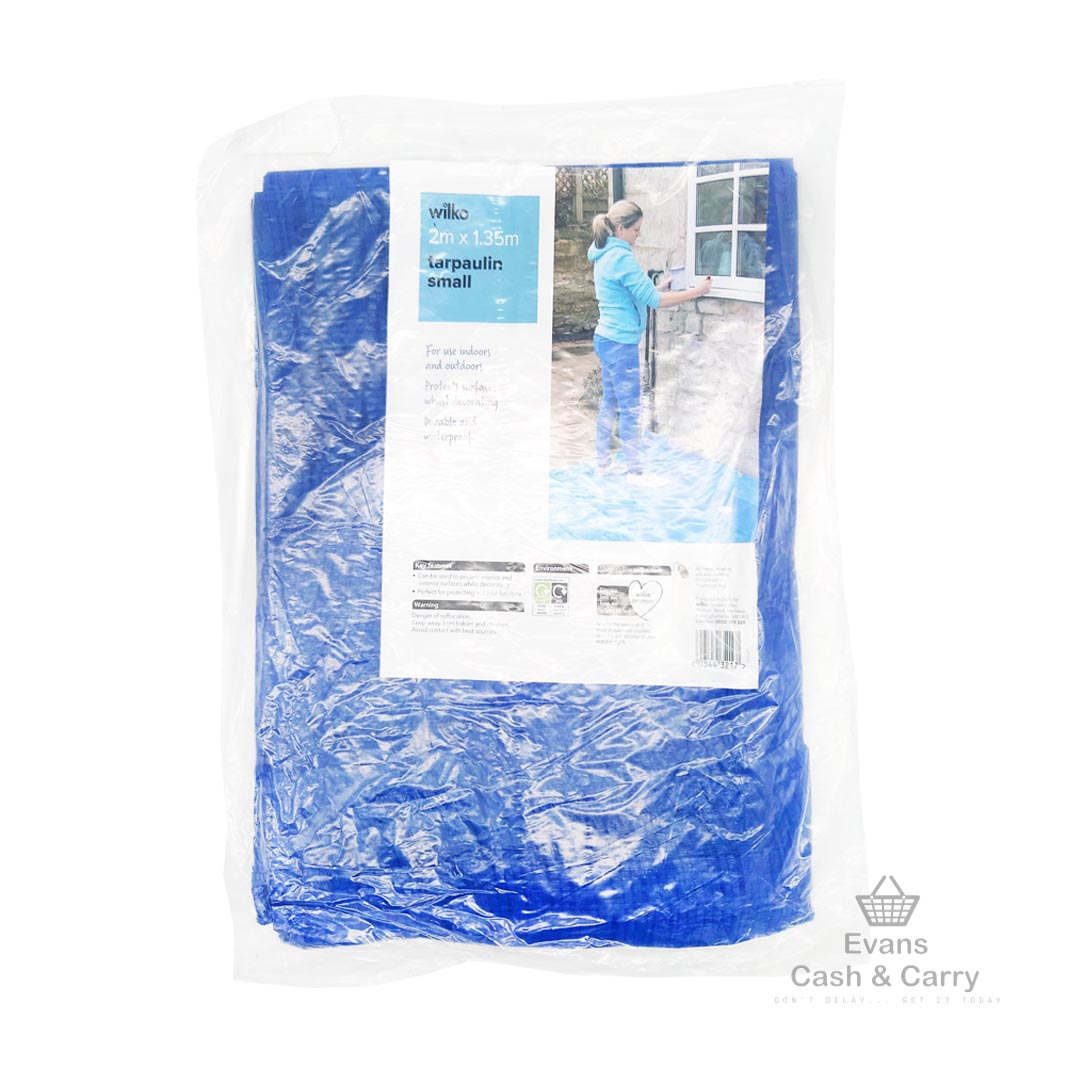 Wilko Tarpaulin - Small (2m x 1.35m)