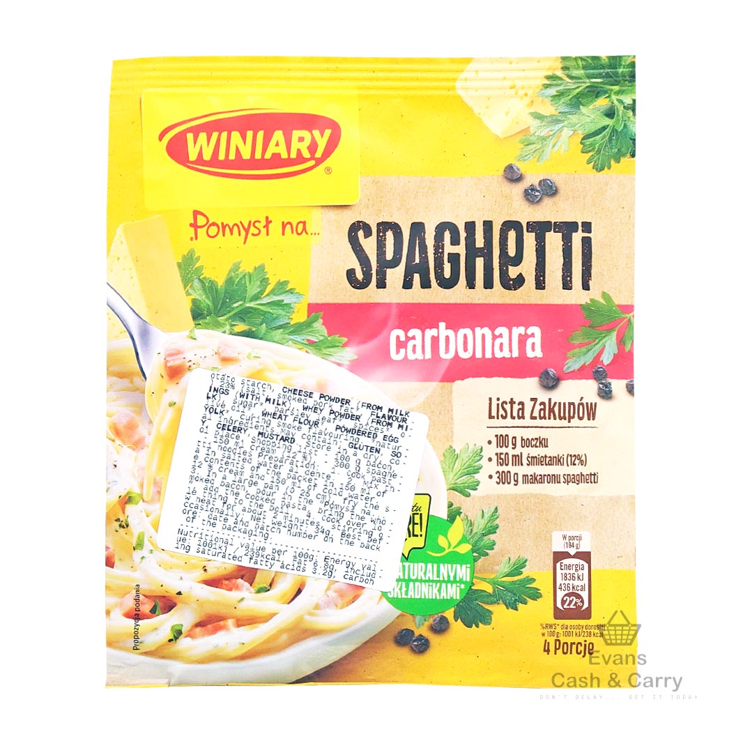 (BBE 11/24) Winiary Spaghetti carbonara Sauce (34g)