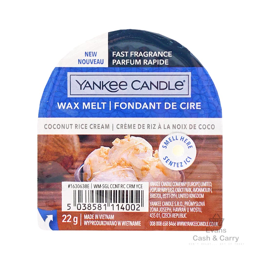 Yankee Candle Wax Melt - Coconut Rice Cream