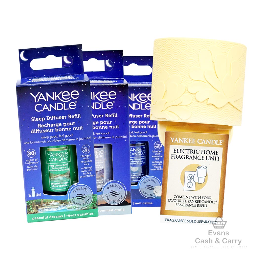 Yankee Fragrance Plug + 3x Diffuser Bundle