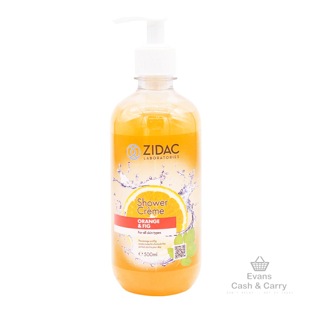 ZIDAC Shower Crème - Orange & Fig (500ml)