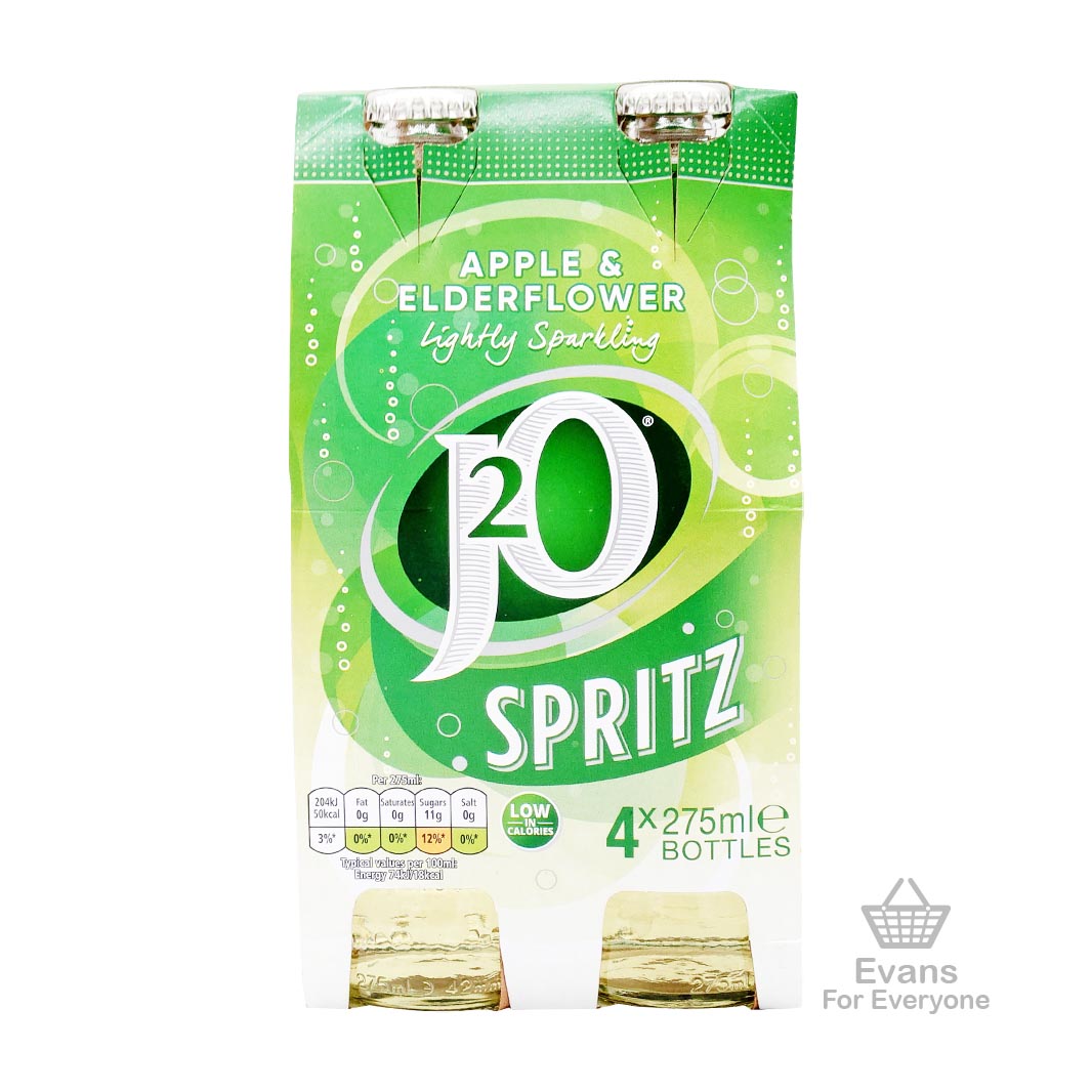 (BBE 01/25) 4 Pack j2o Spritz - Apple & Elderflower (4x275ml)