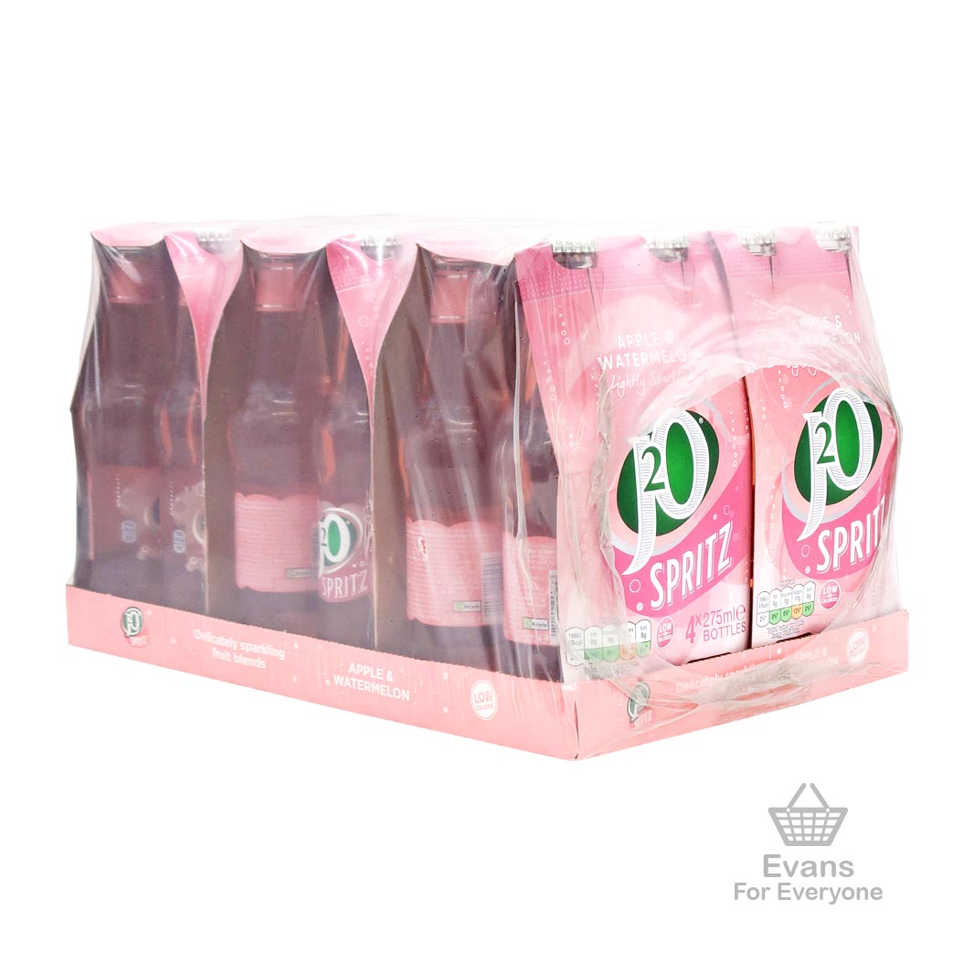 (BBE 01/25) 6x4 Pack j2o Spritz - Apple & Watermelon (24x275ml)