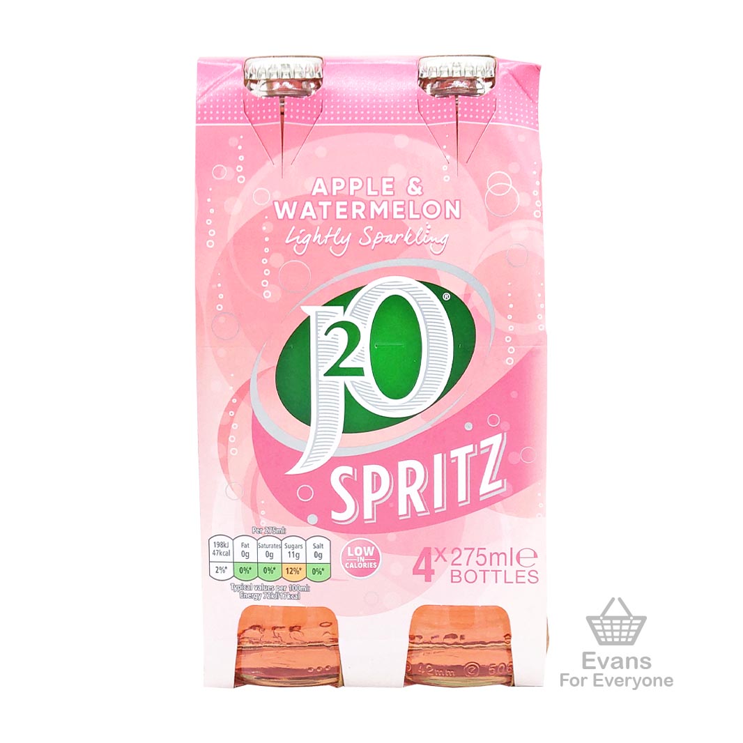 (BBE 01/25) 4 Pack j2o Spritz - Apple & Watermelon (4x275ml)