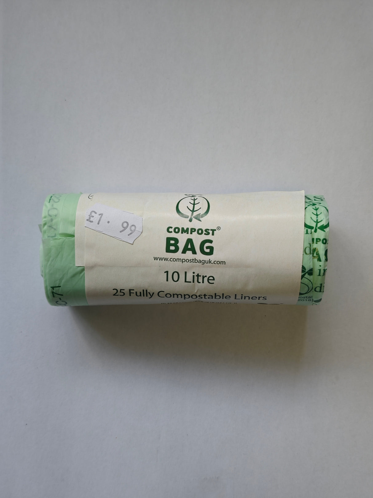 Compostable caddy liners - 10L (25pk)