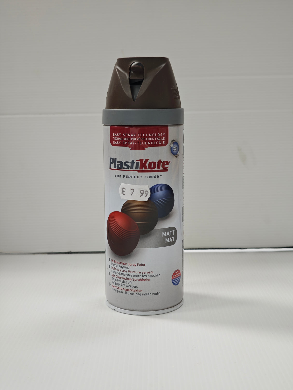 Plastikote MultiSurface Spray Paint - Matt (400ml)