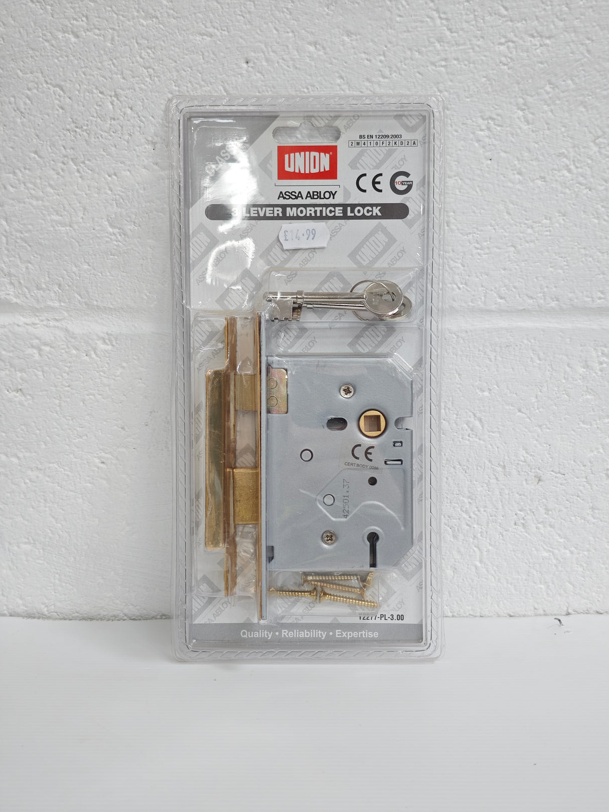 Union 3 lever mortice lock