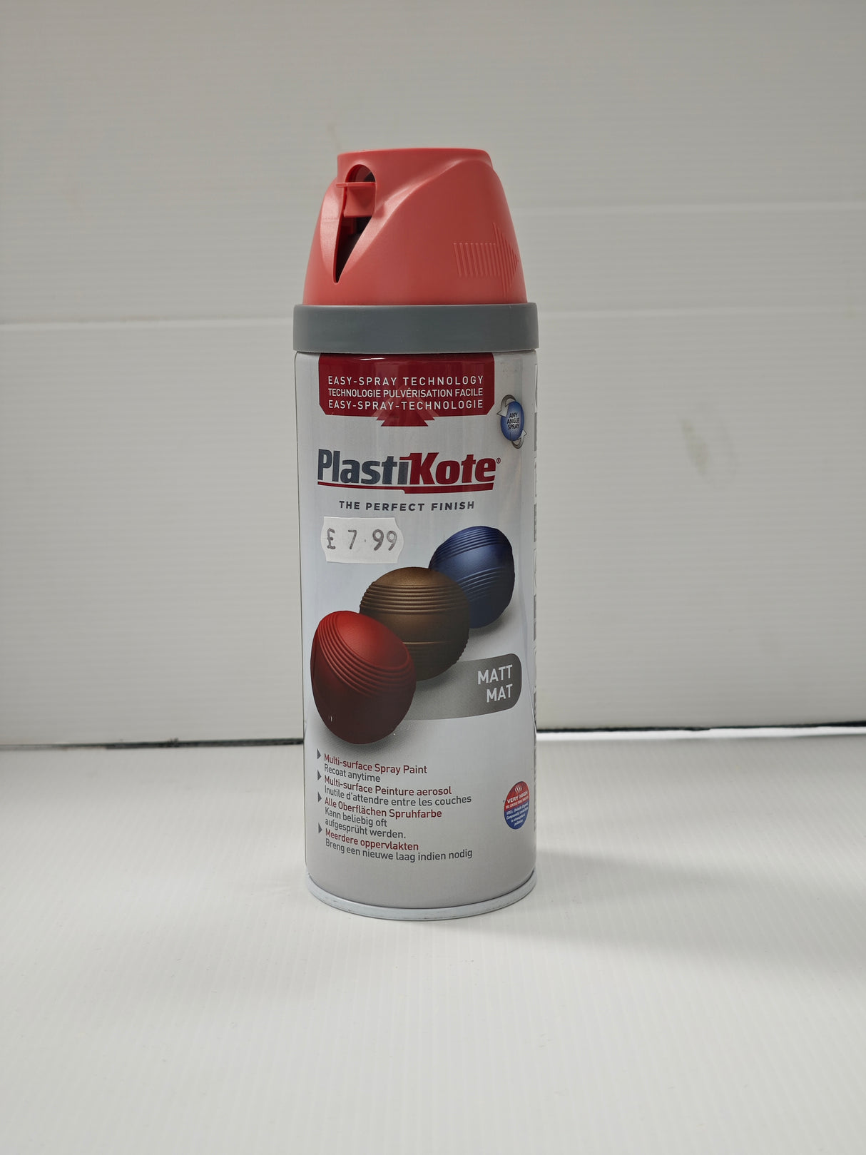 Plastikote MultiSurface Spray Paint - Matt (400ml)