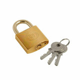 Tri-circle brass padlock (63mm)