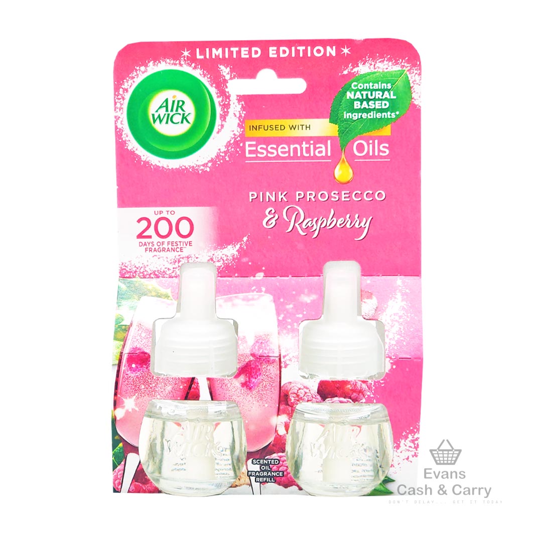 Airwick Pink Prosecco & Raspberry Twin Plug In Refills 2x19ml (£4.50 each or 2 for £8)