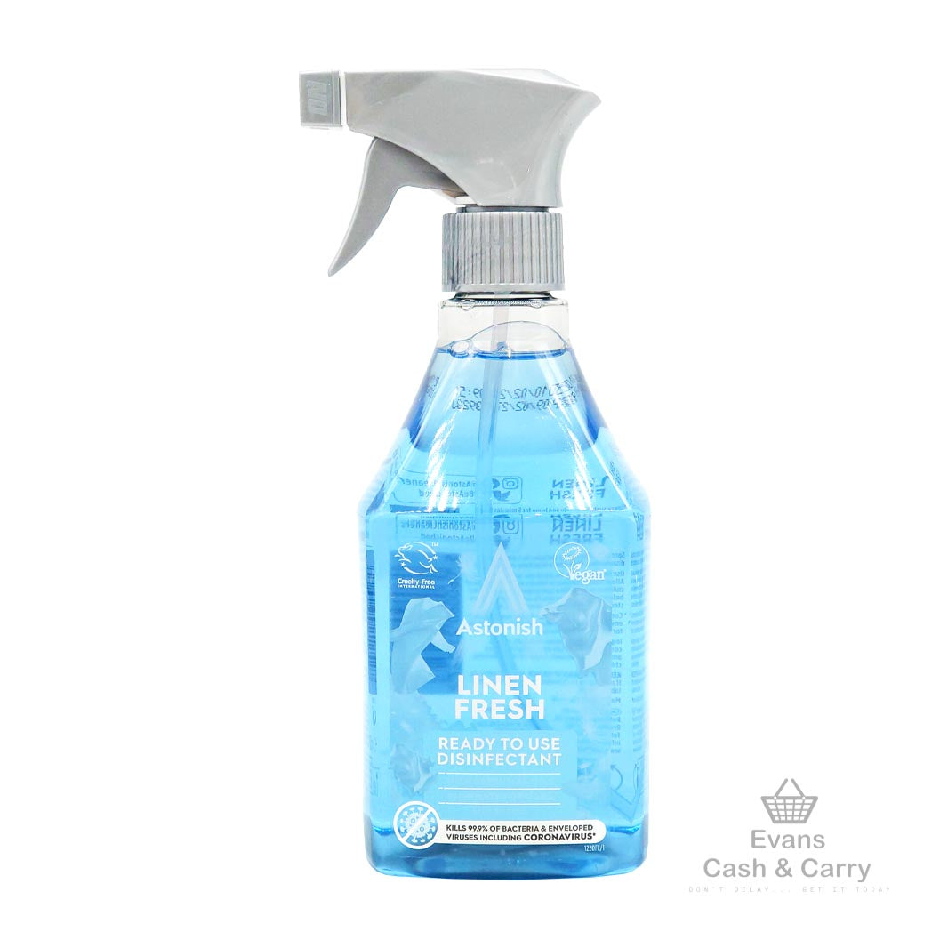 Astonish Linen Fresh Ready To Use Disinfectant Spray (550ml)