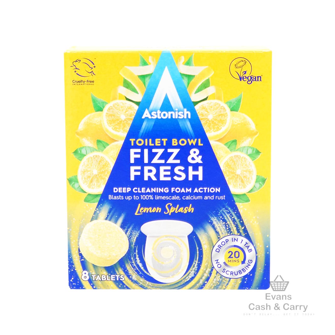 Astonish Toilet Bowl Fizz & Fresh Tabs Lemon Splash (8pk)