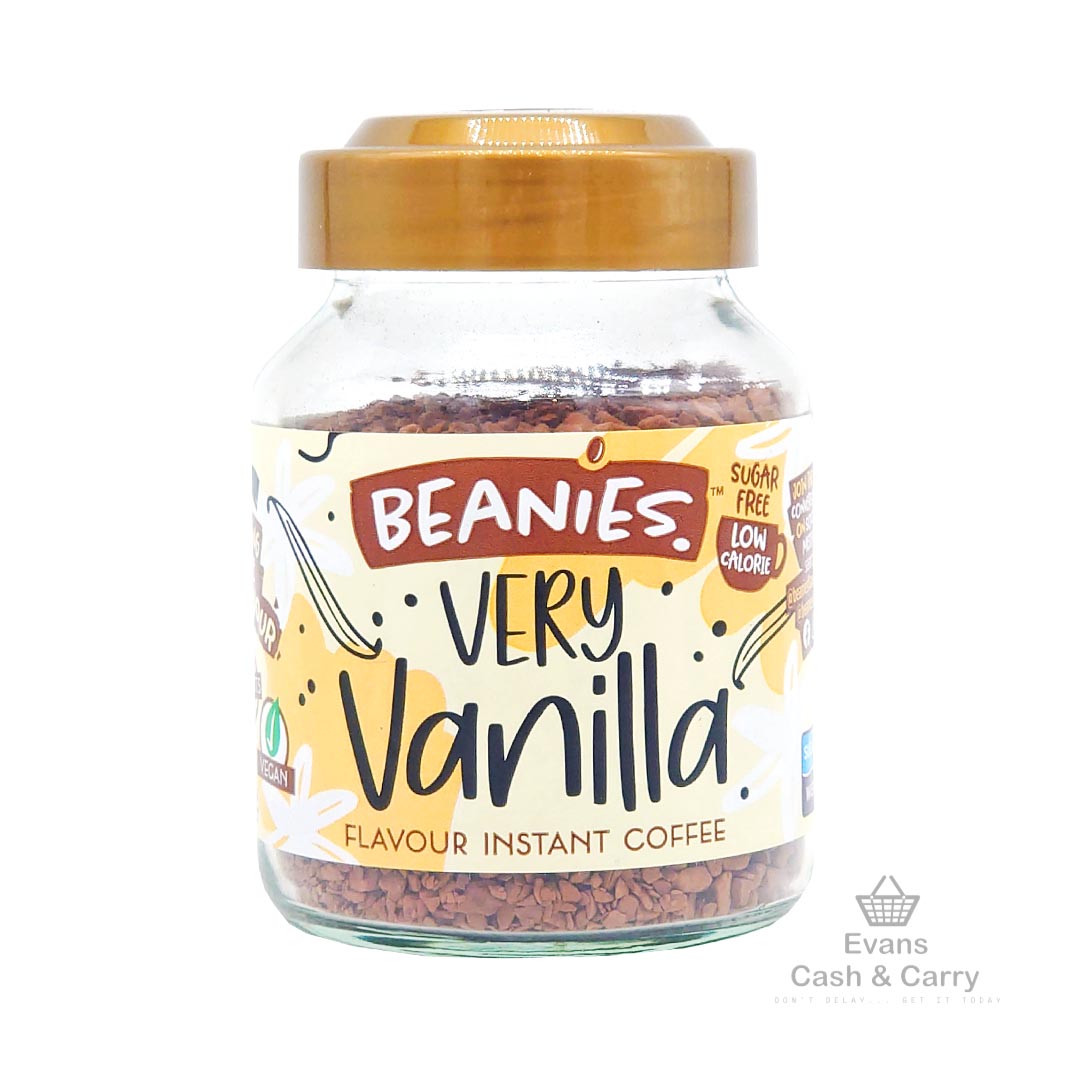 (BBE 22/08/24) Beanies Flavoured Instant Coffee -  Very Vanilla (50g)