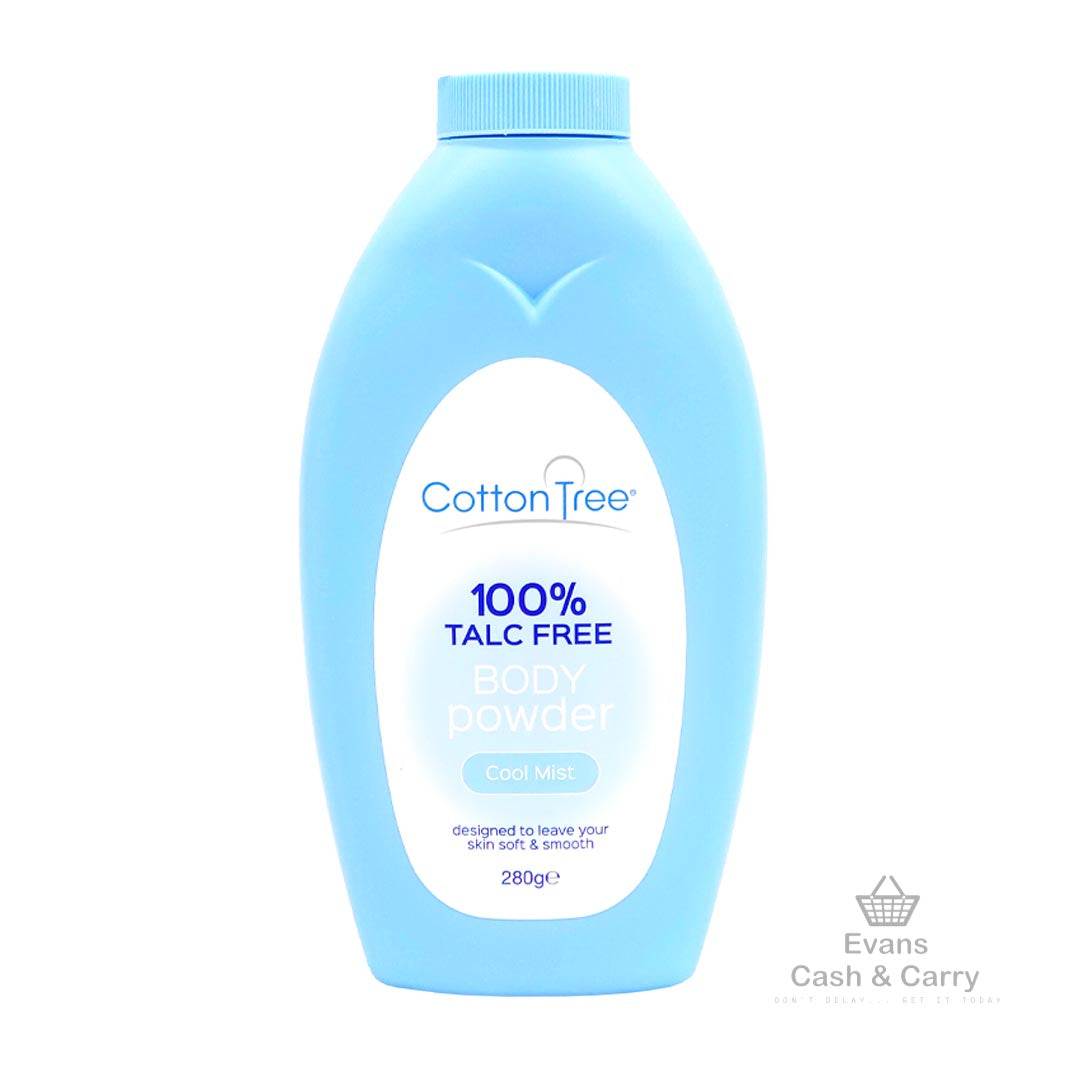 Cotton Tree Talc Free Body Powder - Cool Mist (280g)