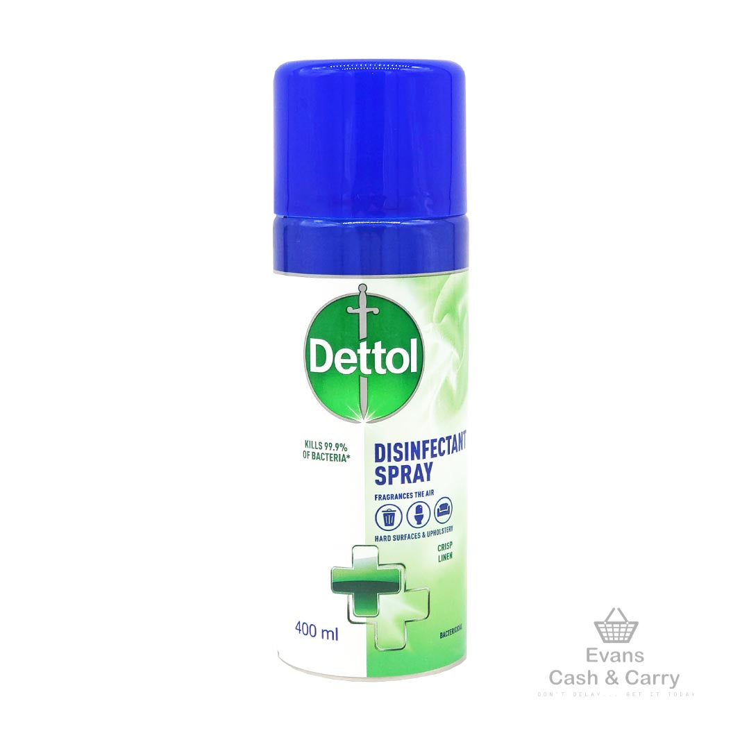 Dettol Disinfectant Spray Crisp Linen (400ml) (£2.50 each or 2 for £4.50)