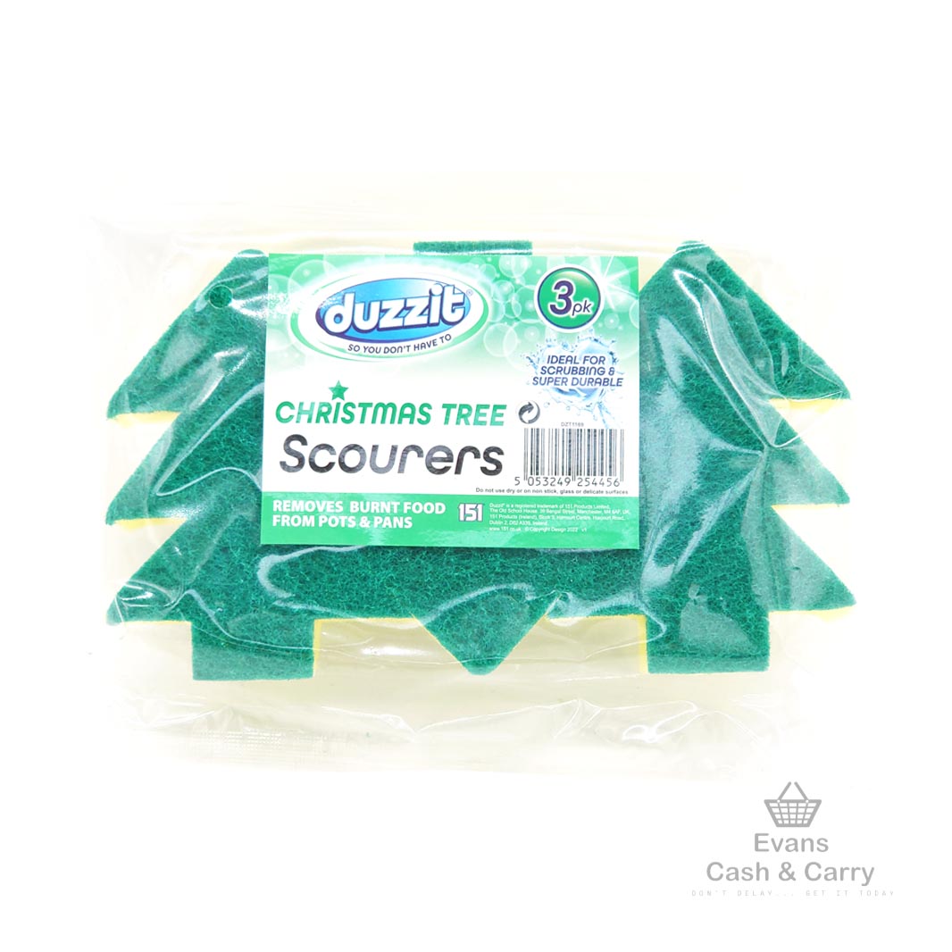 Duzzit Christmas Tree Scourers (3 pack)