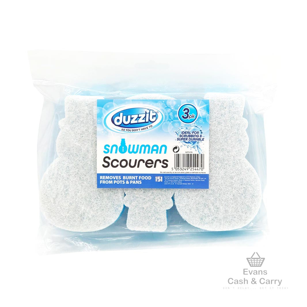 Duzzit Snowman Scourers (3 pack)