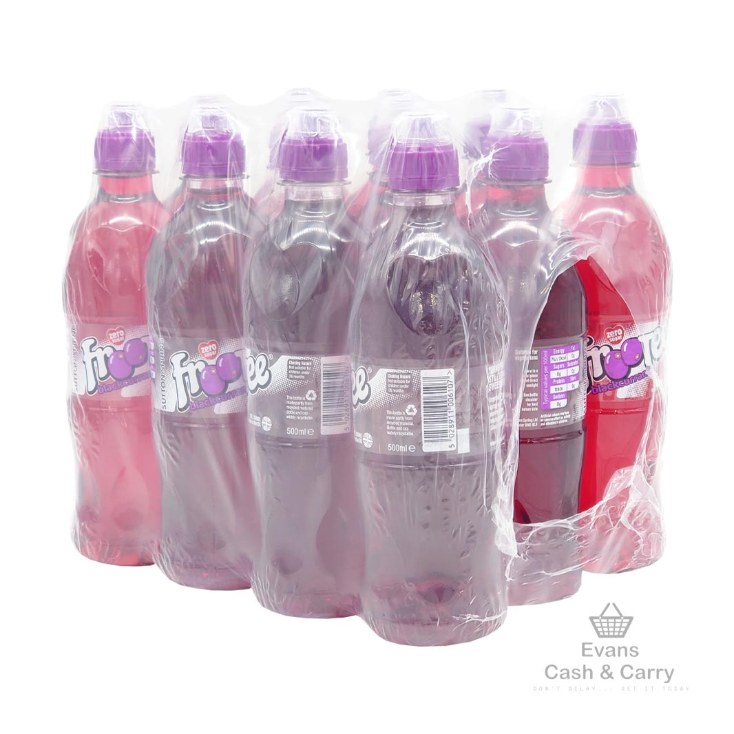 (BBE - 08/25) Frootee Blackcurrant Case (12x500ml)