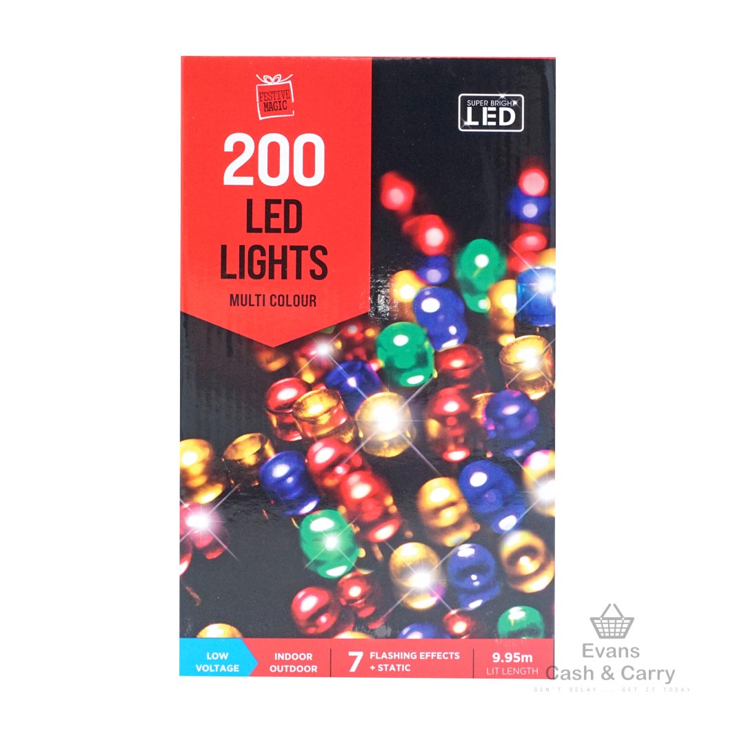 200 LED Lights - Multi Colour