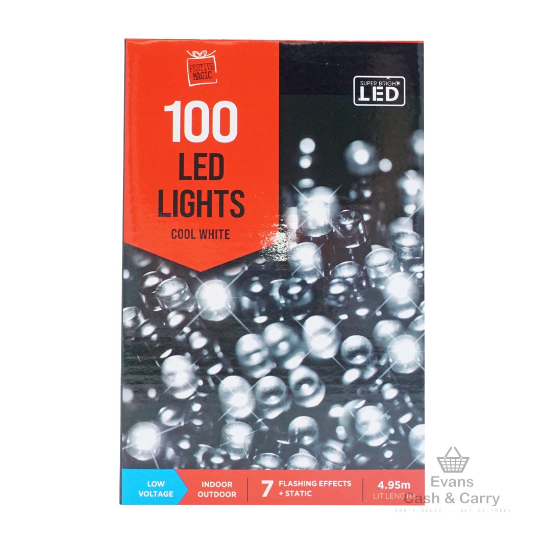 100 LED Lights - Cool White