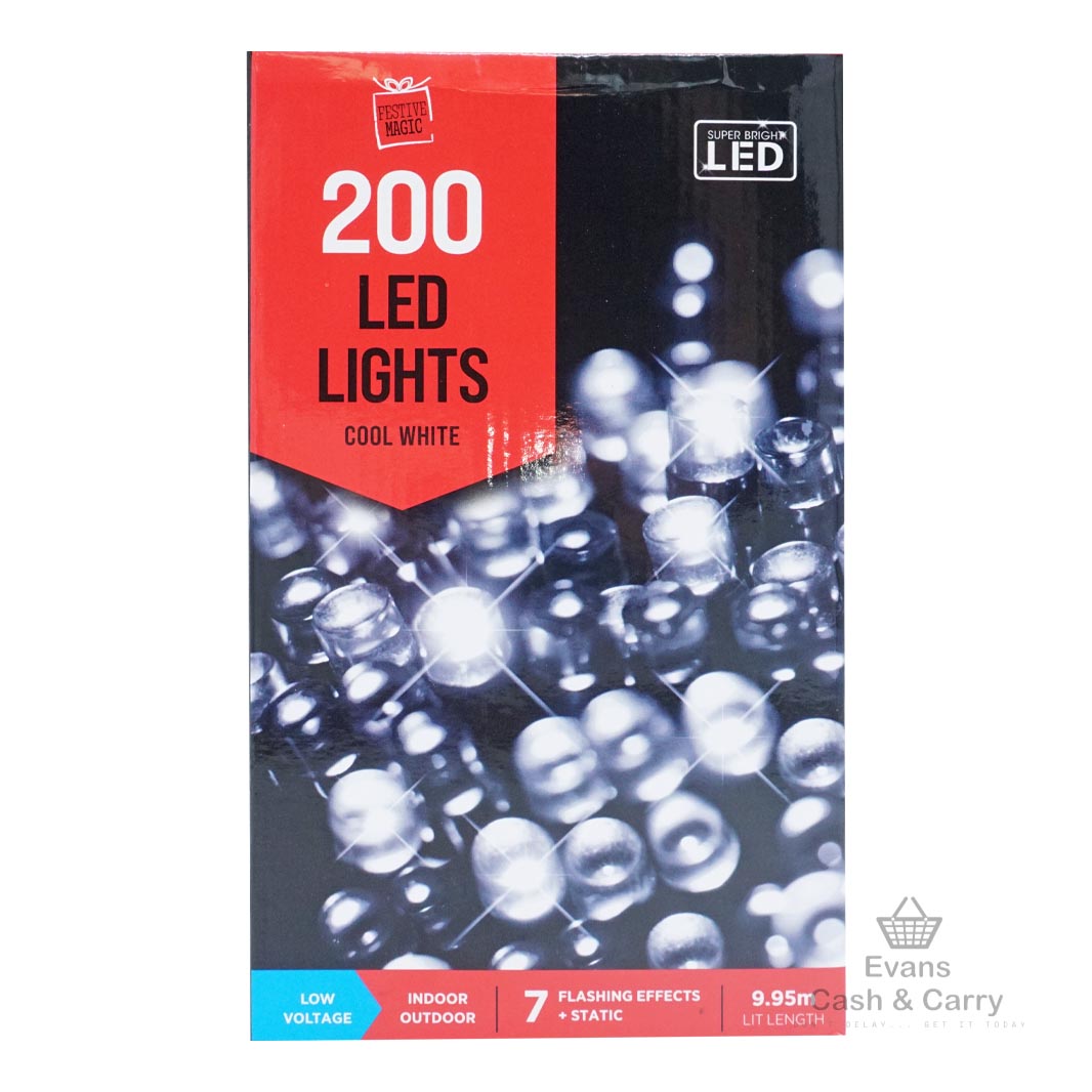 200 LED Lights - Cool White