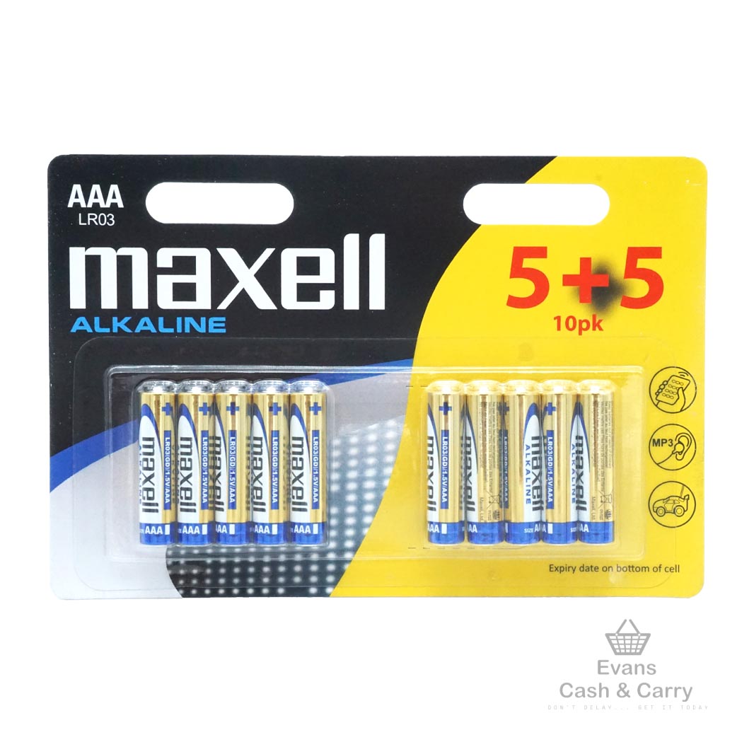 Maxell AAA Batteries (10pk)