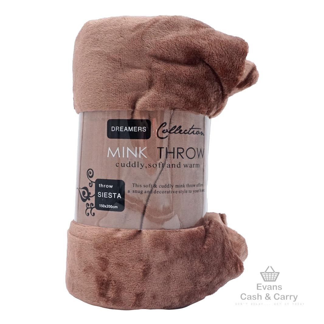 Brown Dreamers Collection Mink Throw