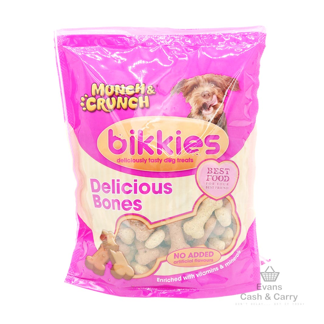 (BBE 03/01/25) Munch Crunch Bikkies Delicious Bones (400g)