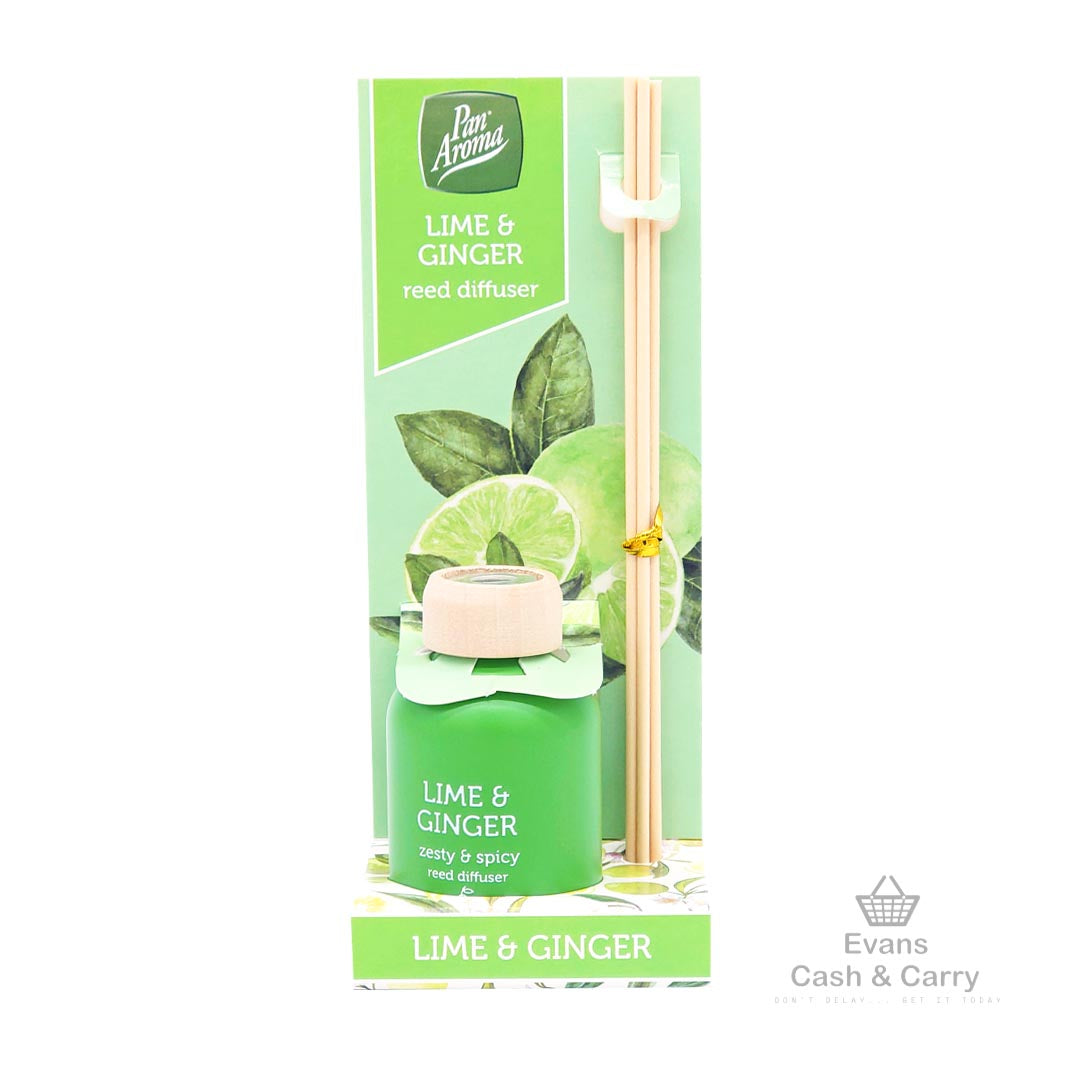 Pan Aroma Lime & Ginger Reed Diffuser (50ml)