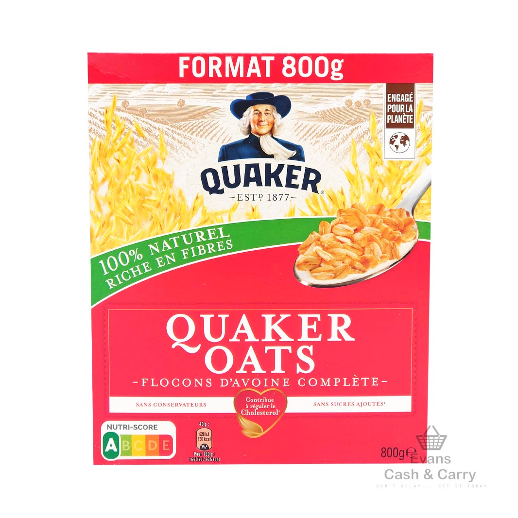 (BBE: 30/12/23) Quaker Oats (800g) (£1.50 each or 2 for £2.20)