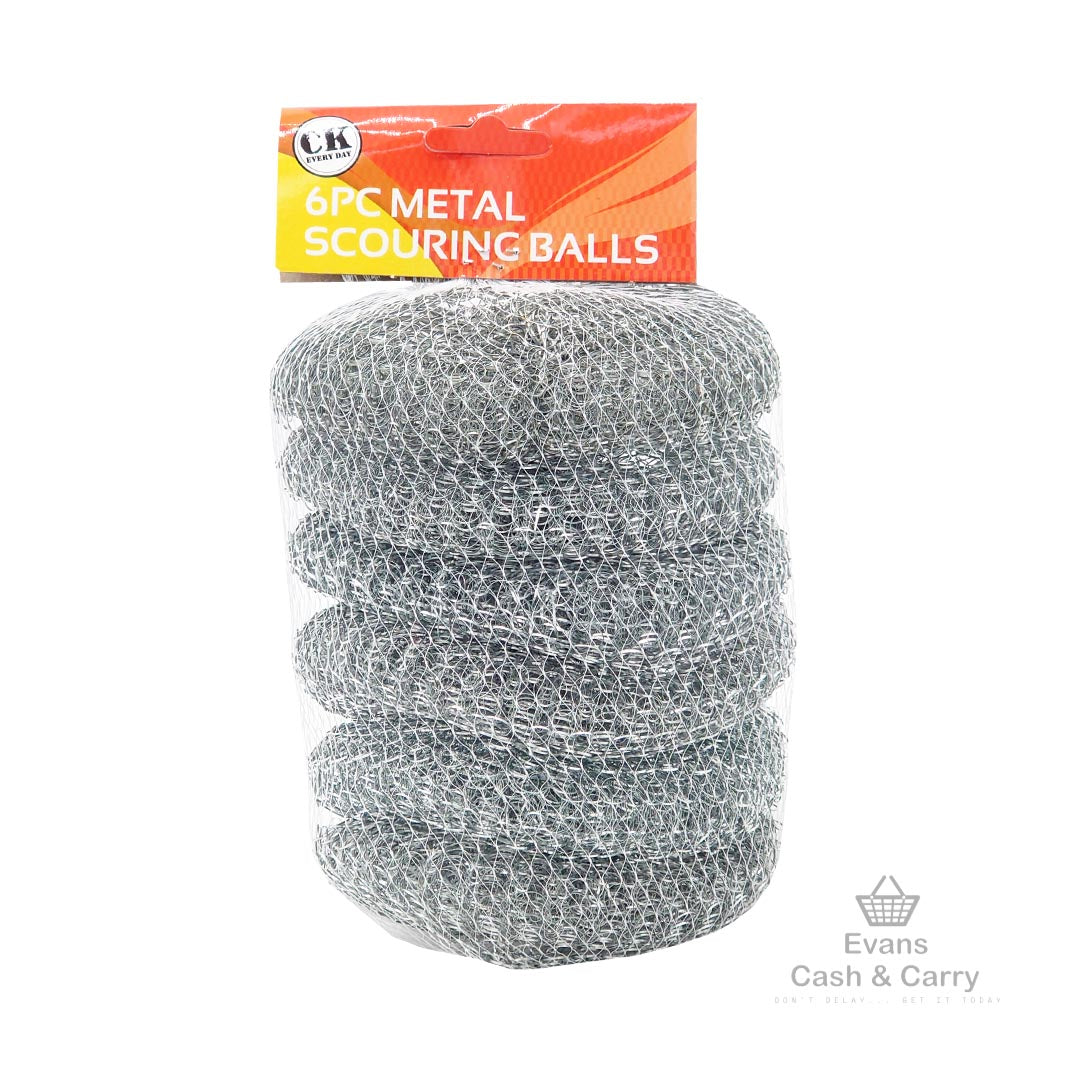 Metal Scouring Balls (6pk)