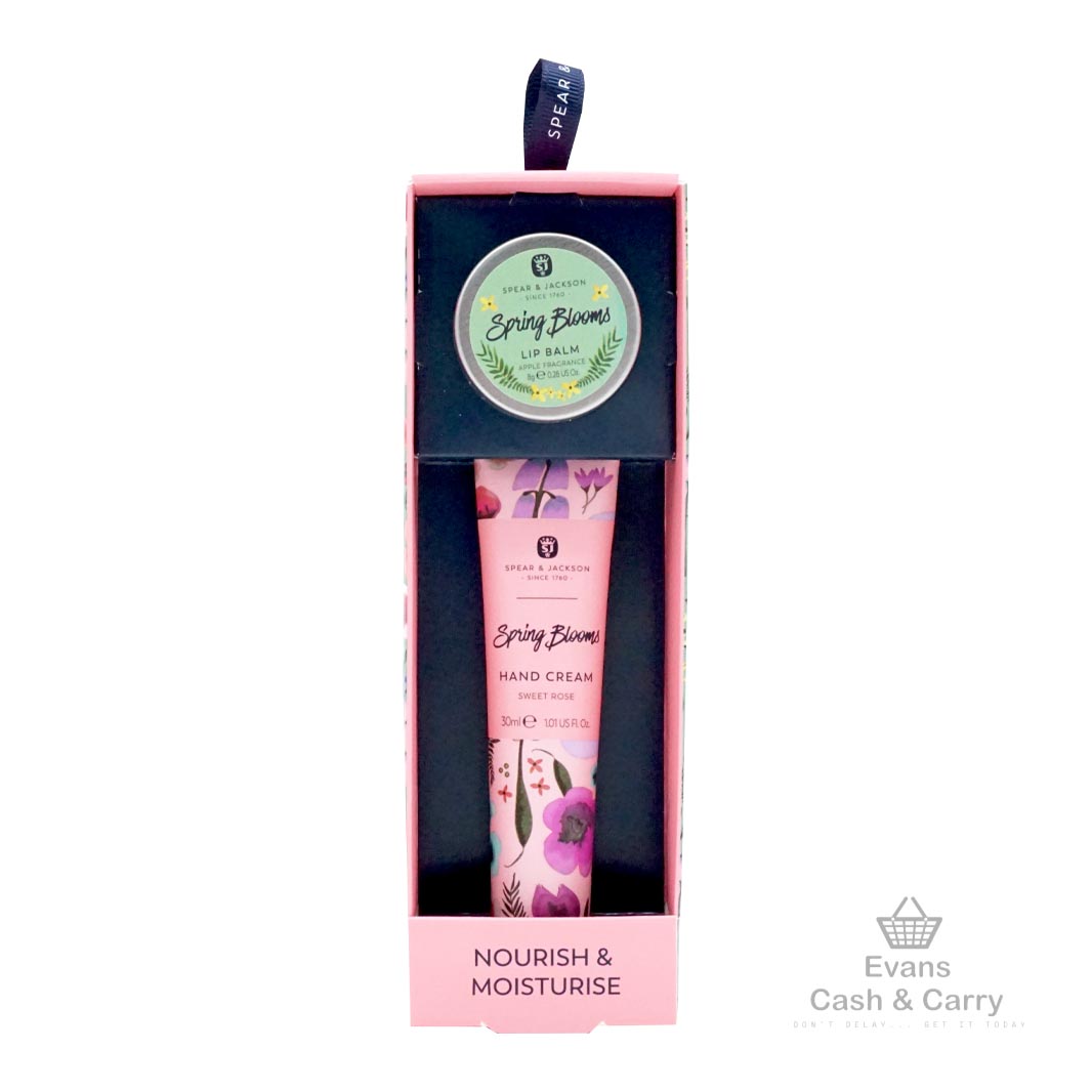 Spear & Jackson Spring Blooms Hand Cream & Lip Balm - Nourish & Moisturise