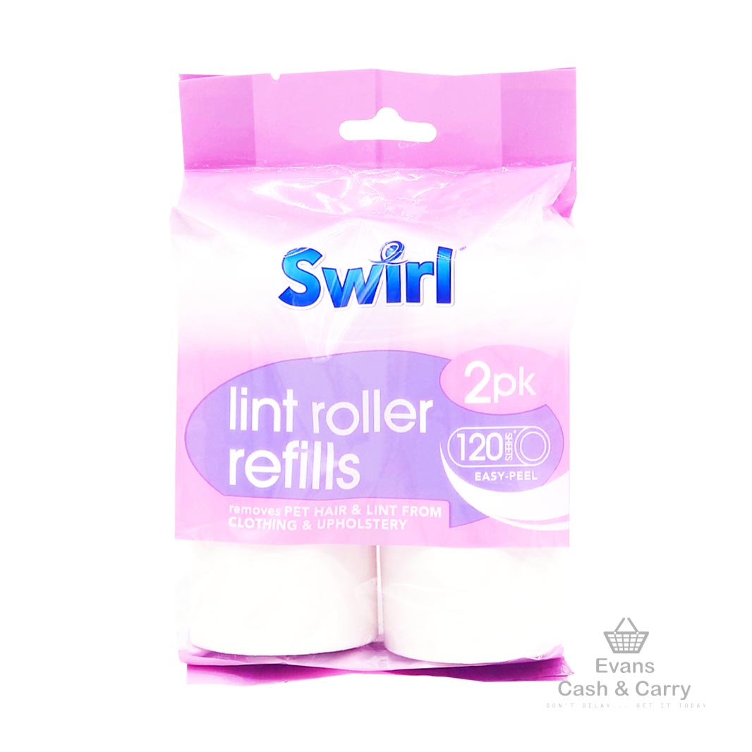 Swirl Lint Roller Refills (2 x 60 Sheets)