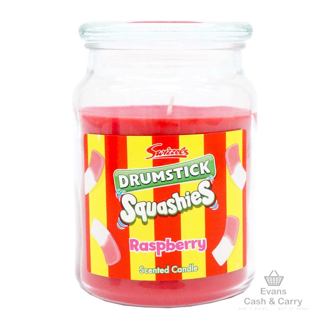 Swizzels Drumstick Raspberry Scented Jar Candle (510g)