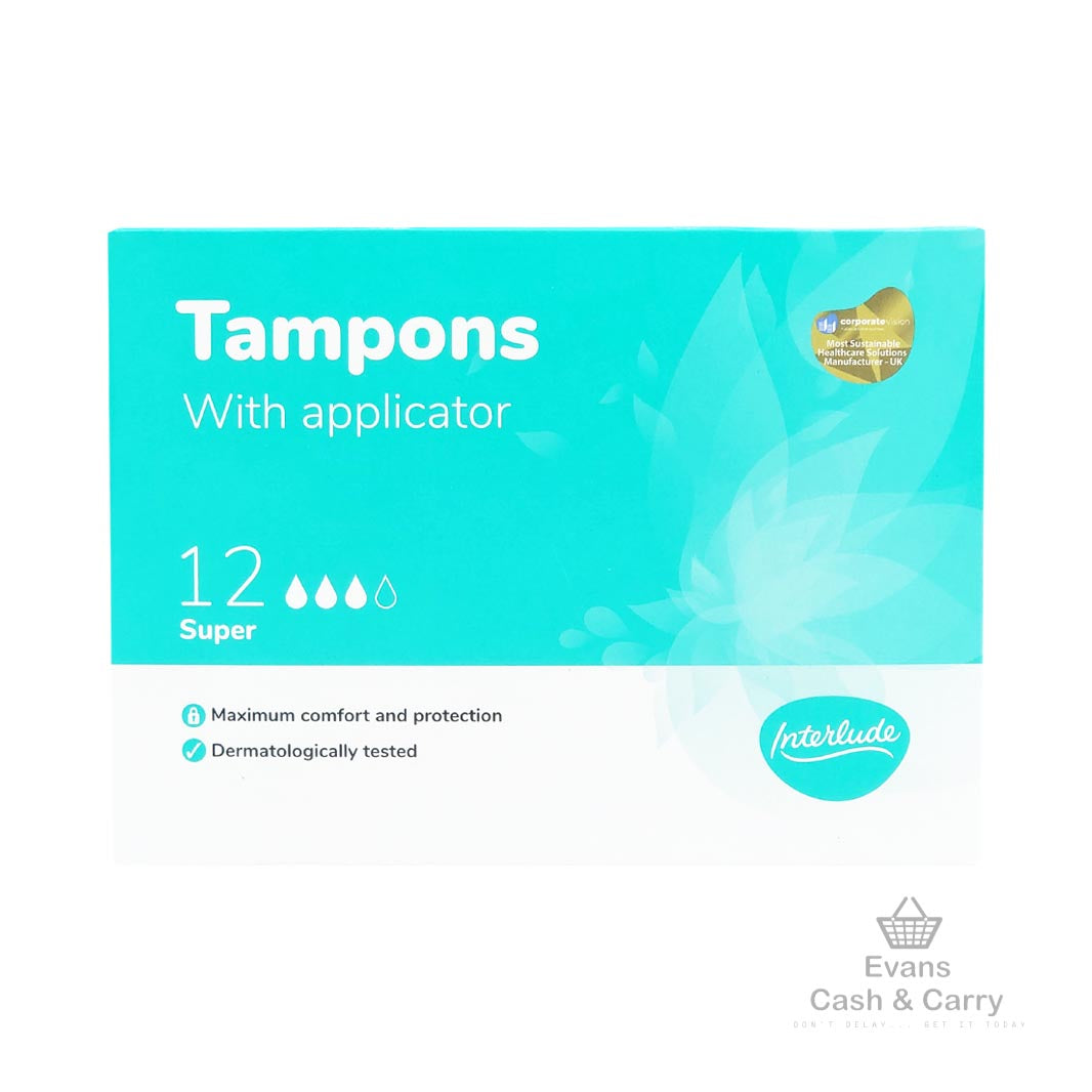 Interlude Tampons Super With Applicator (12pk)